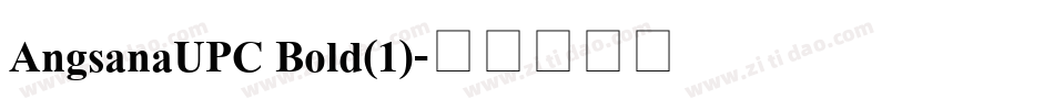 AngsanaUPC Bold(1)字体转换